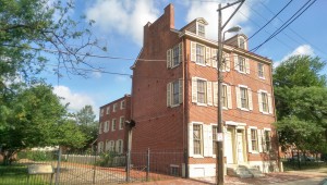 A photograph of the Edgar Allan Poe House.