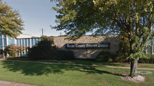 Street View of the Bucks County Courier Times Building in Levittown, Pennsylvania.